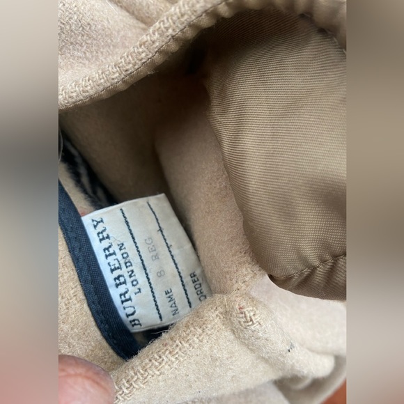 Burberry Blackwell Wool Duffle Coat Camel Beige Women's Size US 8 Reg Nova Check - Picture 8 of 13